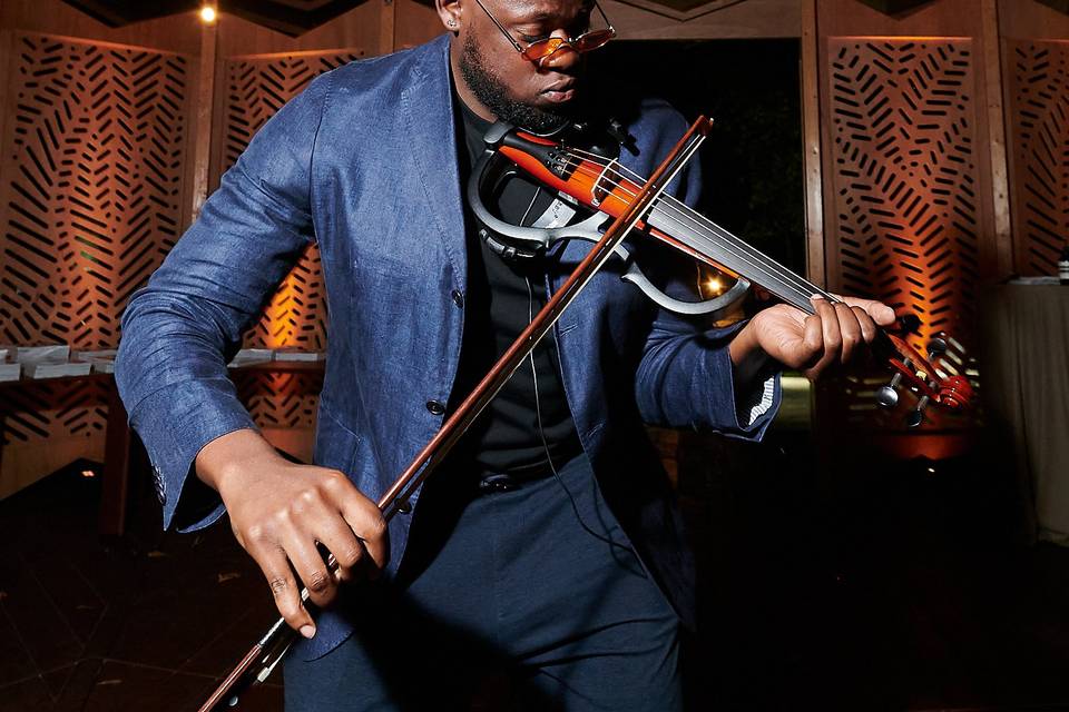Wedding violinist plays conde