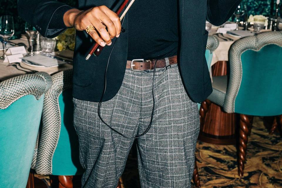 Black wedding violinist