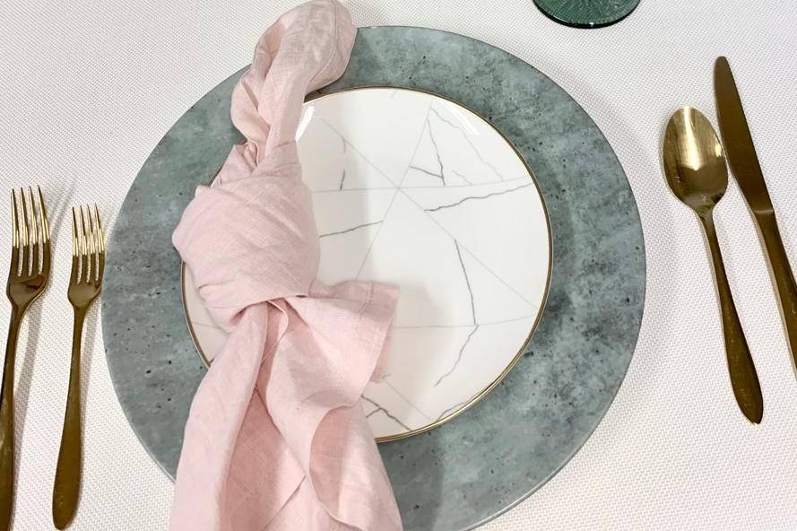 Marble Blush Table Styling