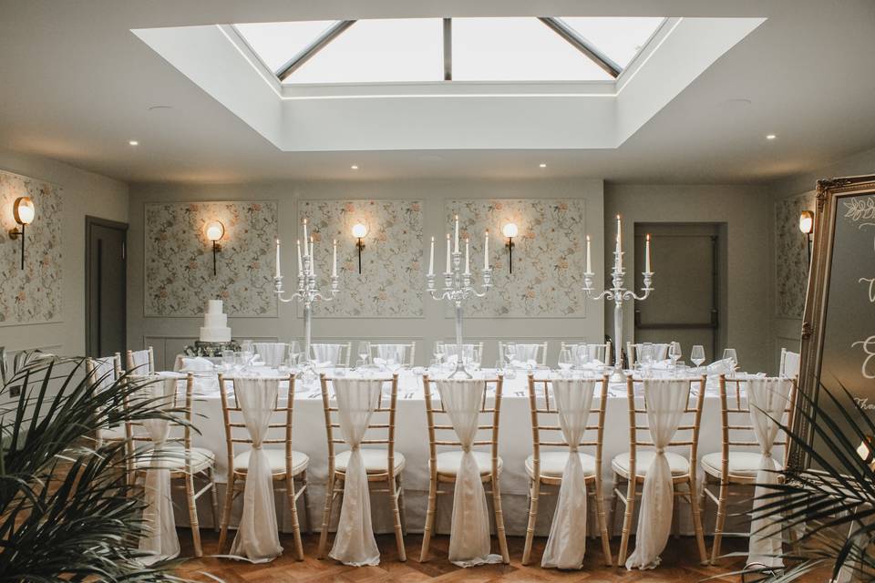 Intimate Wedding breakfast