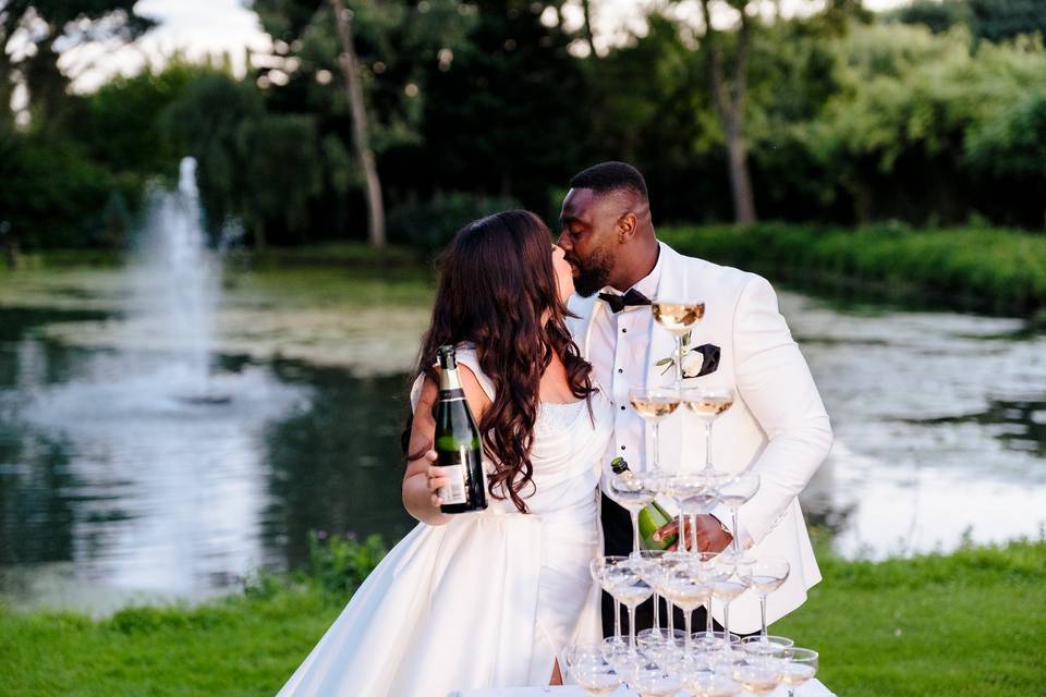 Champagne tower