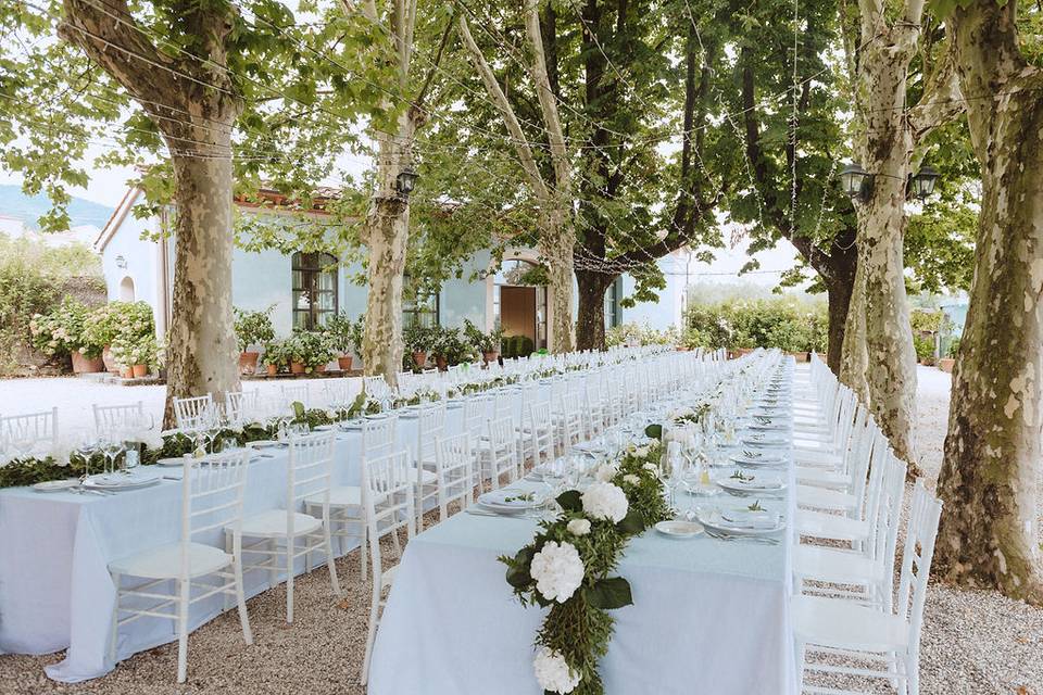 Wedding reception table