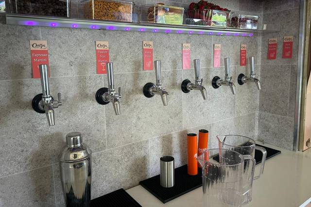 Close up of the taps