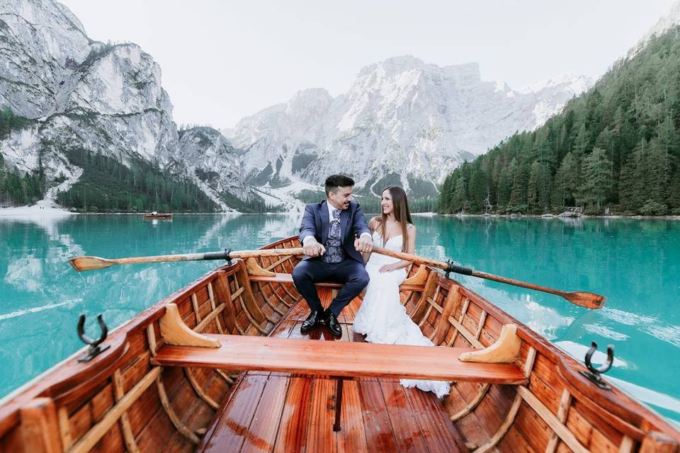 Elopement Braies Lake