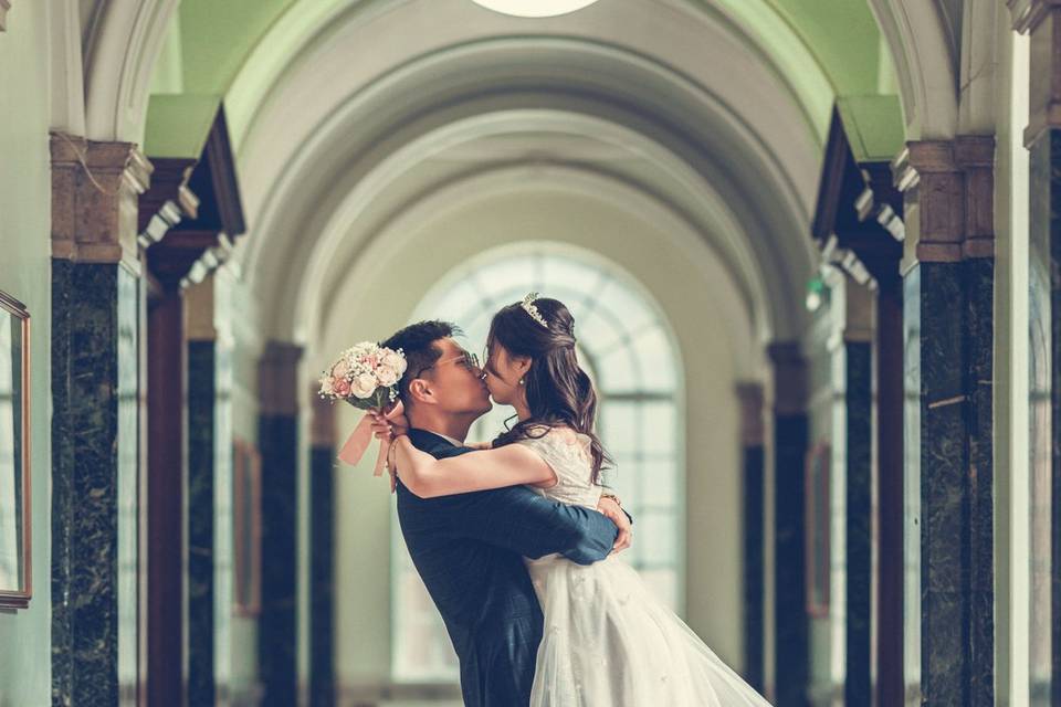 Couple kissing