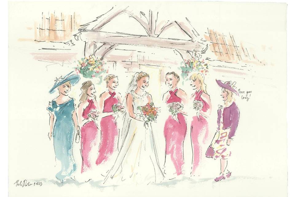 Wedding party image