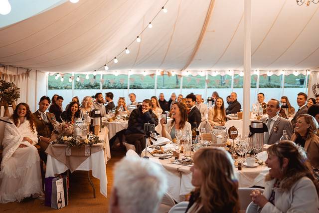 Speeches with family & friends