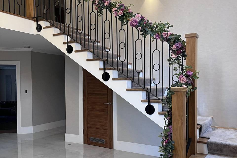 Staircase florals