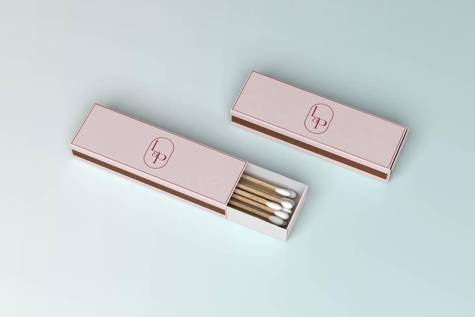 Monogrammed Matchbox Favours