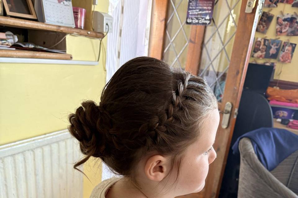 A lovely detailed bun for her