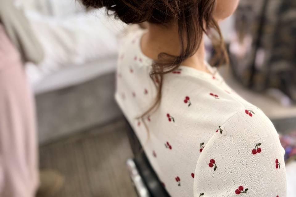 High textured bun