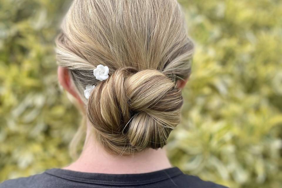 Sleek bun