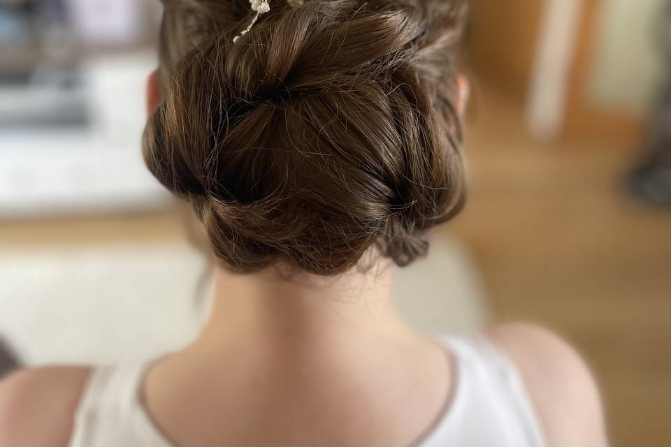 Sleek bun