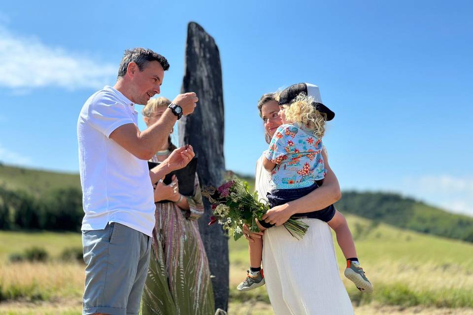 Family blessing woven in