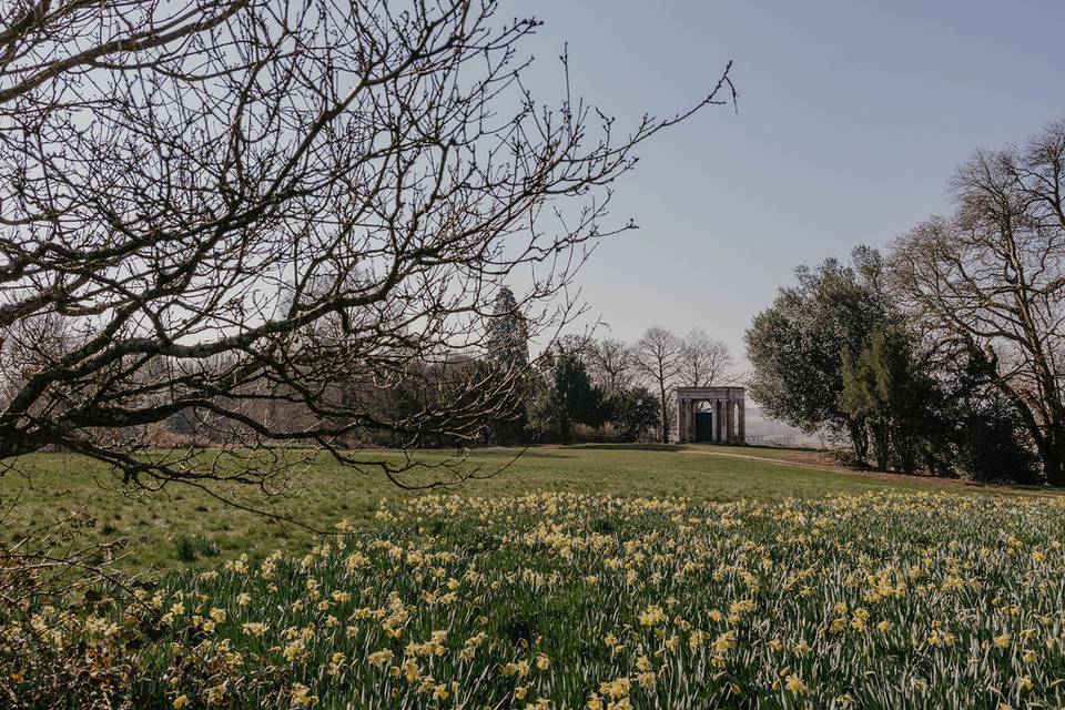 Tendring Hall Estate Portico