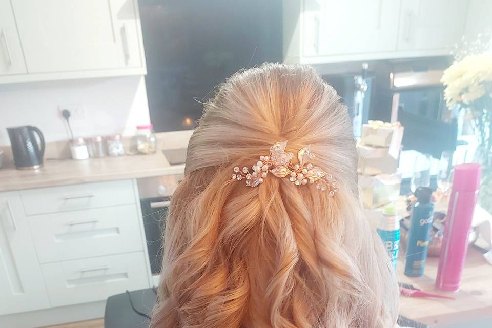 Bridesmaids hair updo