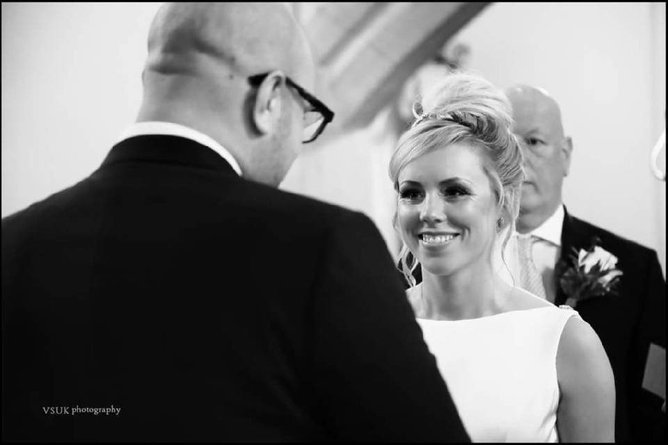 Bridal hair updo