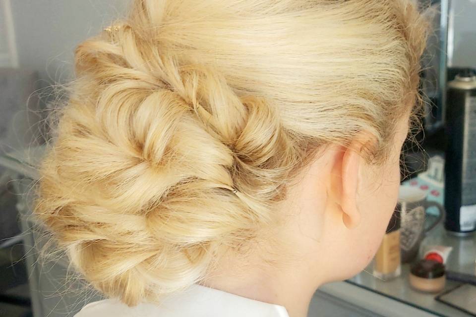 Bridal hair updo