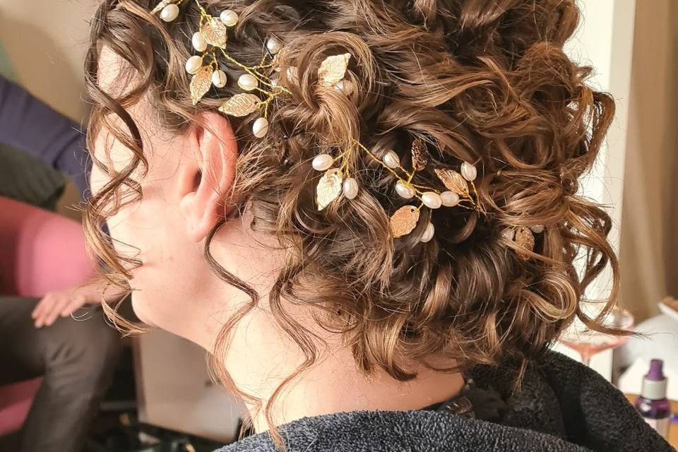 Boho wedding hair