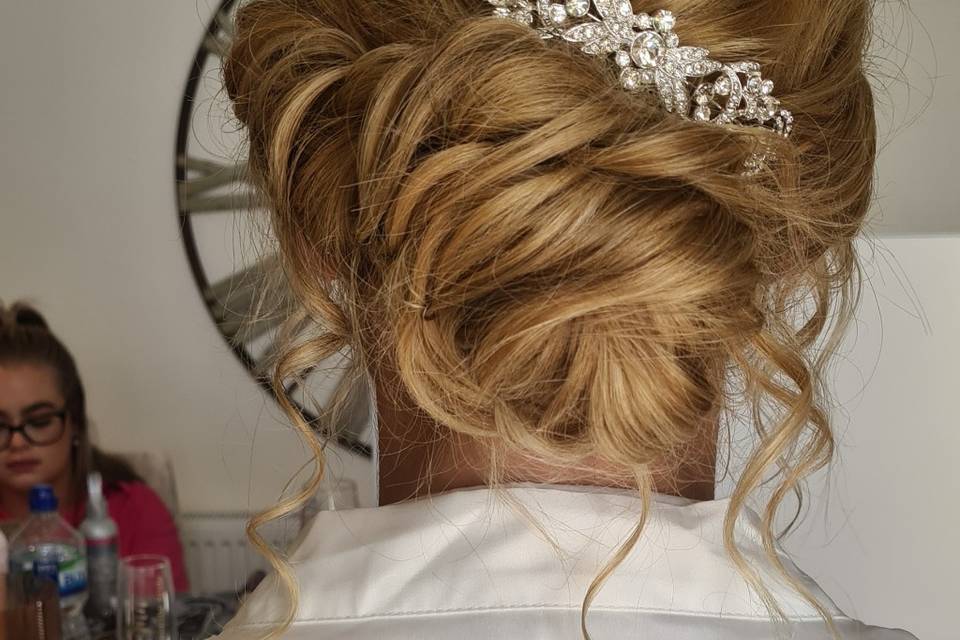 Bridal updo