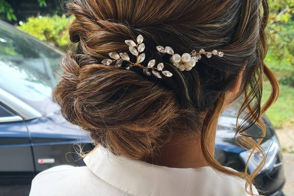 Bridal updo