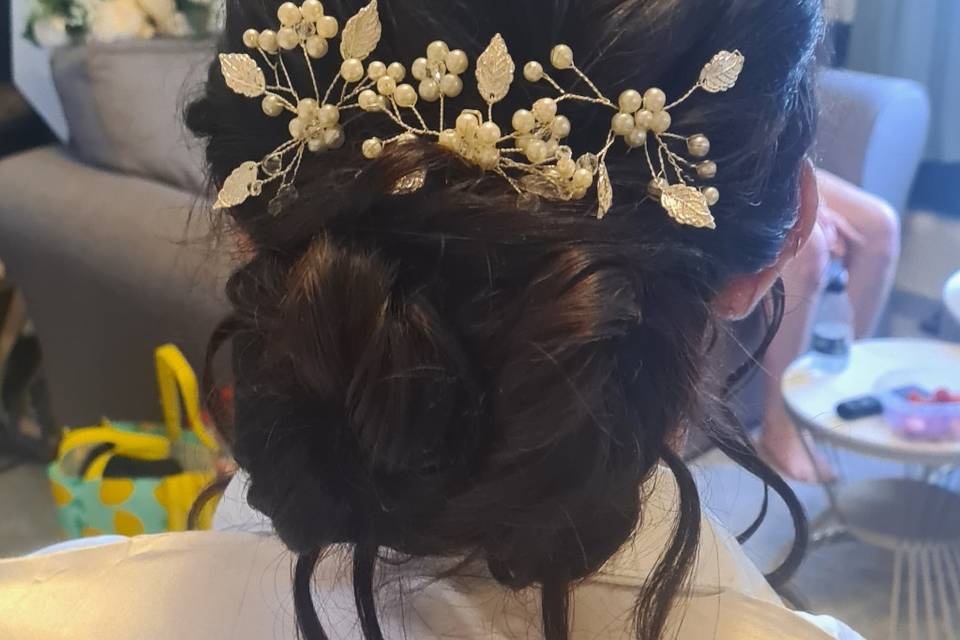 Bridal updo