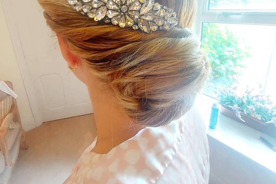 Bridal classical updo