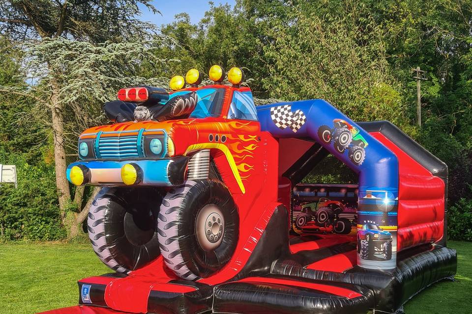 Monster truck bouncy castle