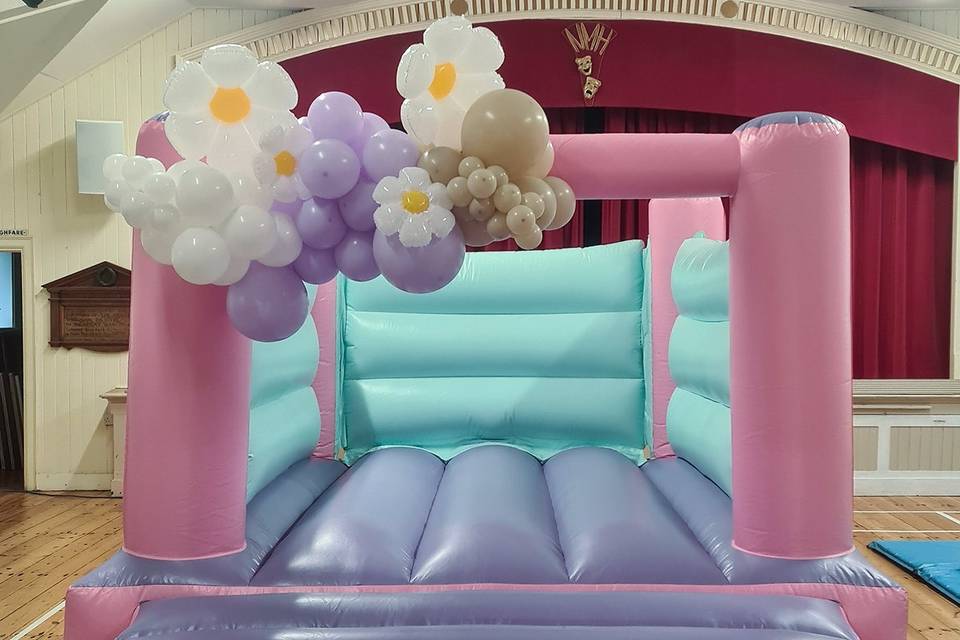 Pastel bouncy castle