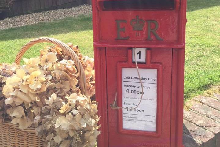 Red royal mail post box