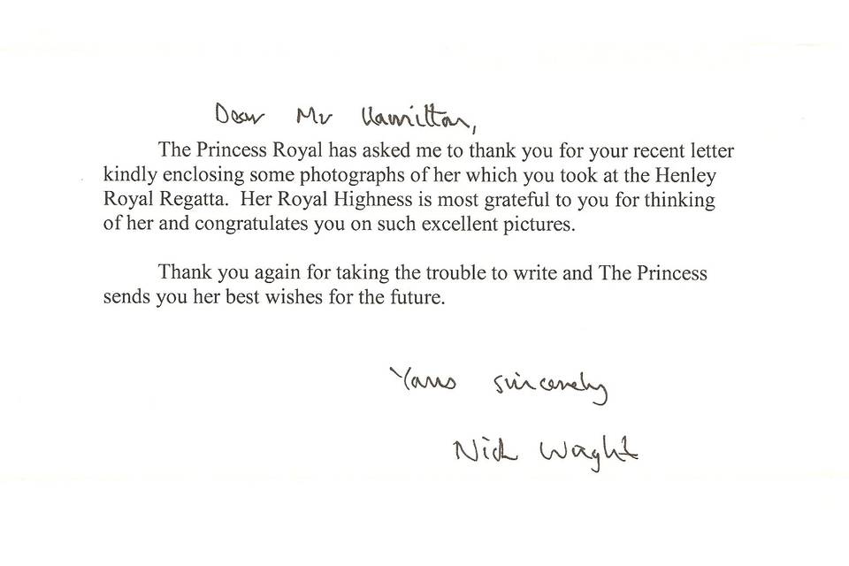Thank you from a princess