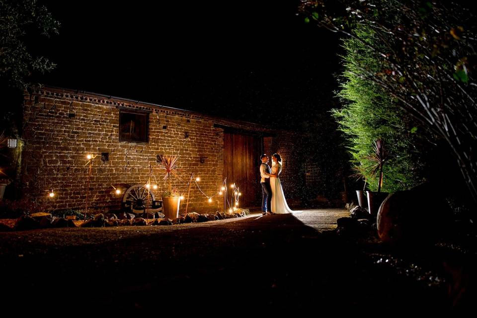 Dovecote Barn at night