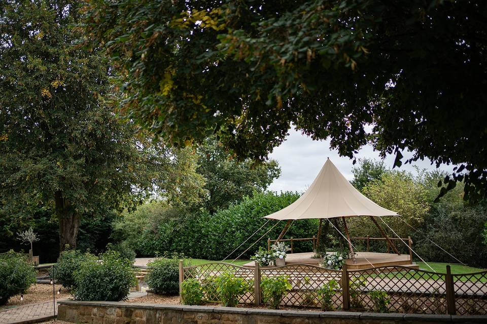 The Paddock ceremony tipi