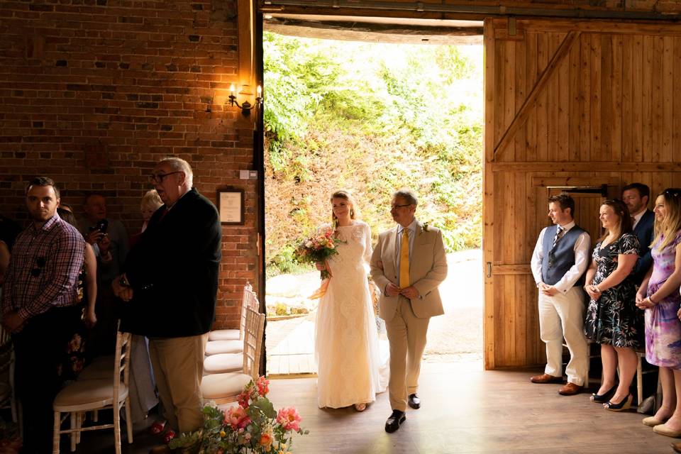 Bride's entrance