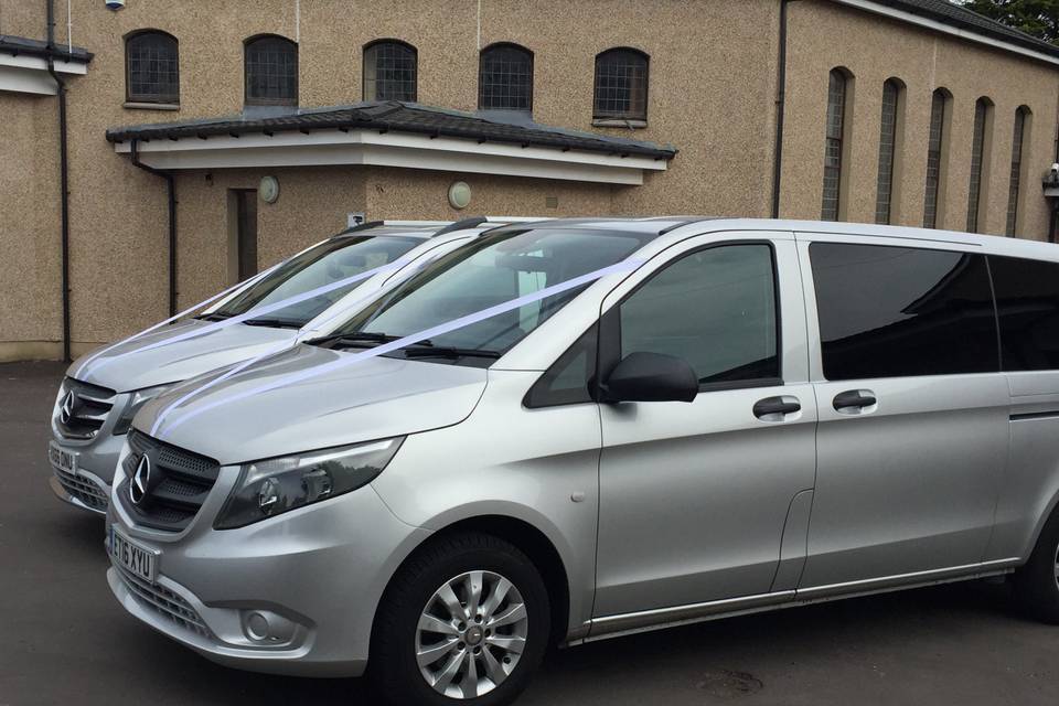 Mercedes V Class bridesmaids