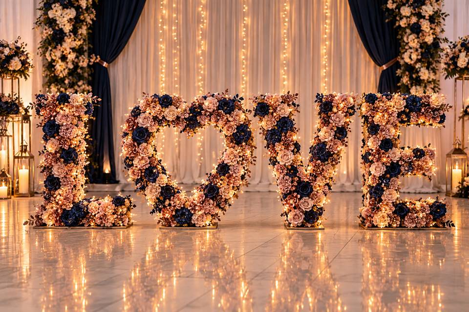 4ft light up Love Letters