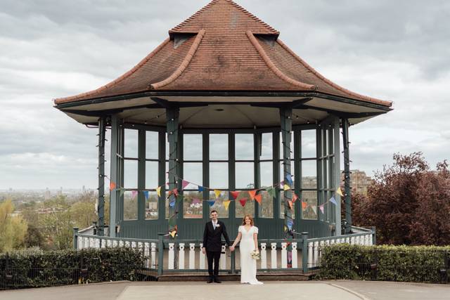 Newlywed in Horniman Museum