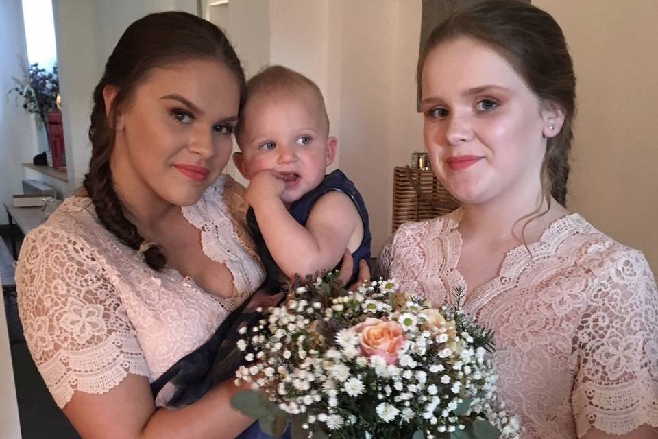 Bridesmaids fishtail braids