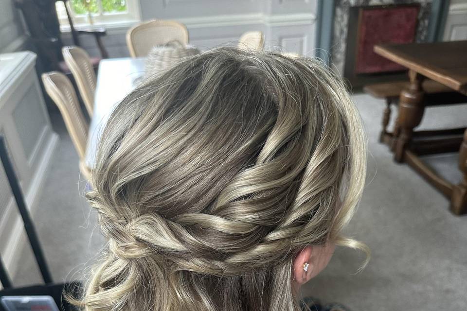 Twisted Half Updo