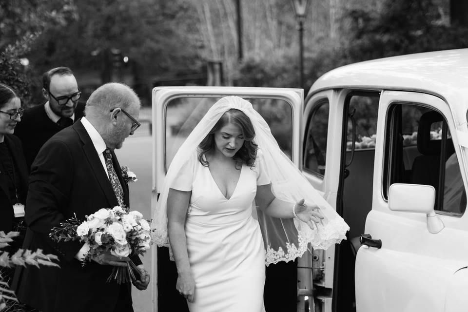 Bride arrival