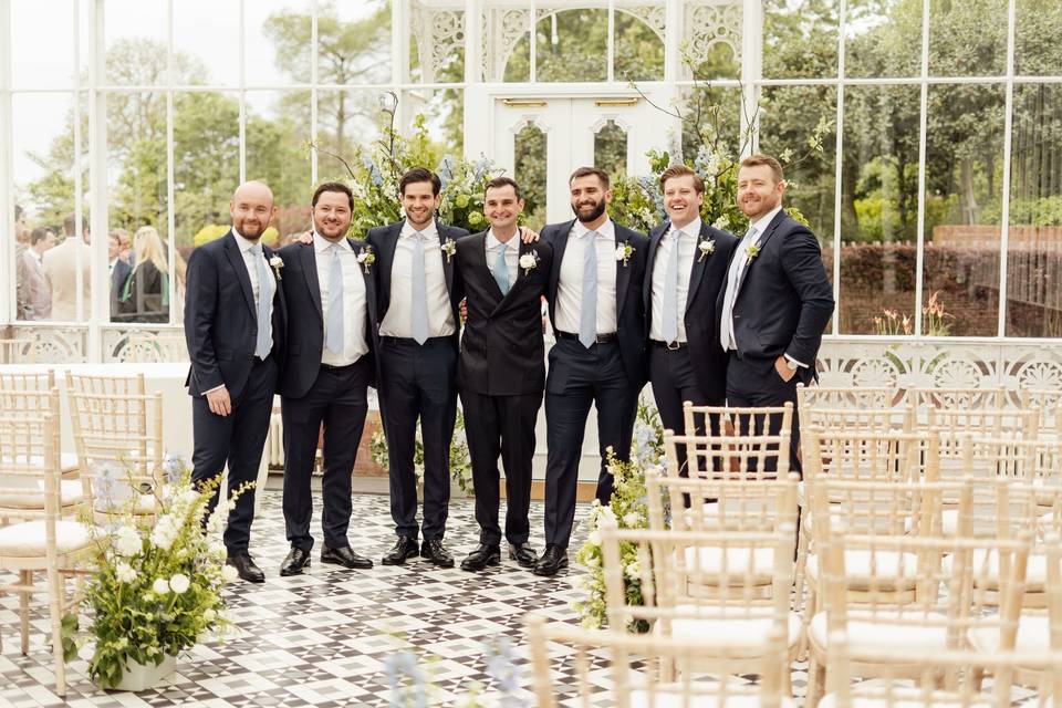 Groom with his best men