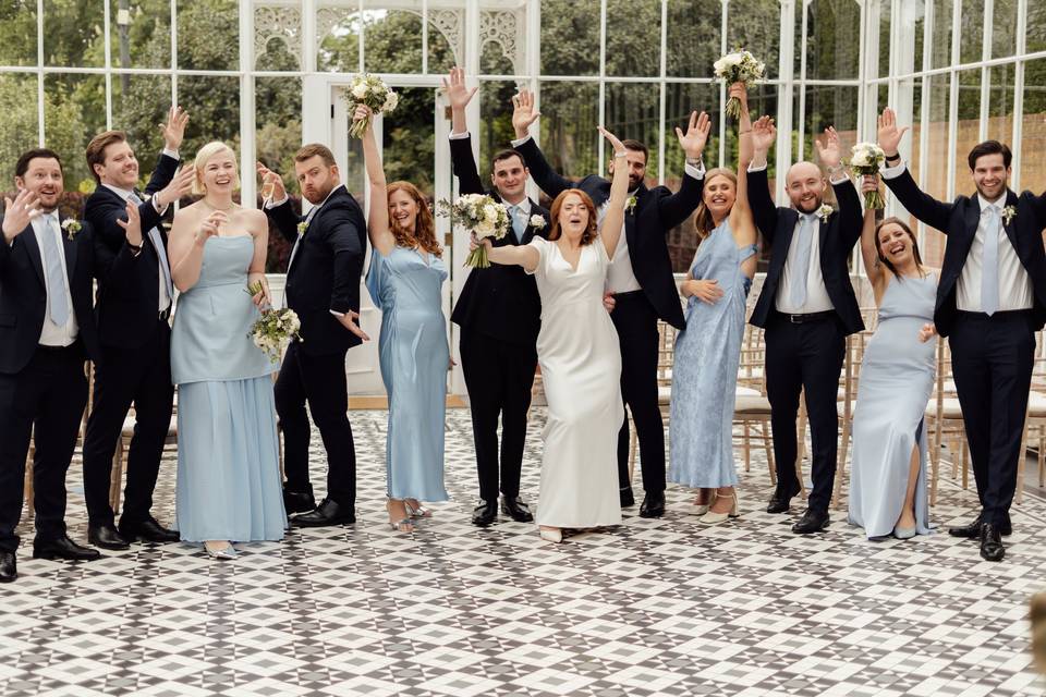 Happy mood after the ceremony
