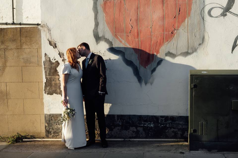 Newly weds portrait