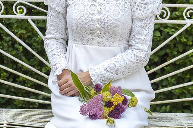 Real Green Dress in Hampshire Bridalwear Shops hitched