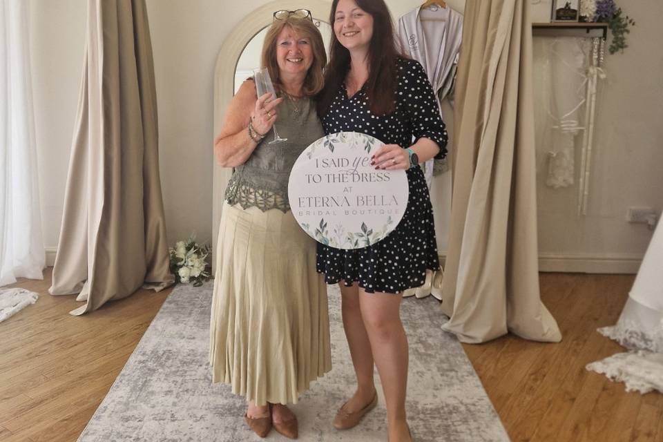 She said yes
