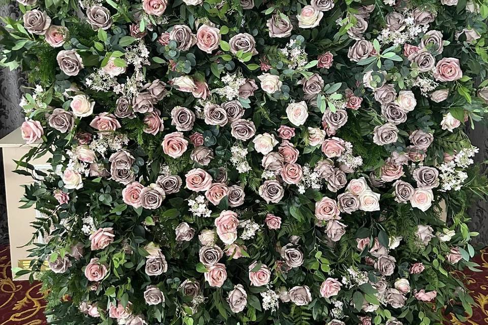 Custom Flower Wall