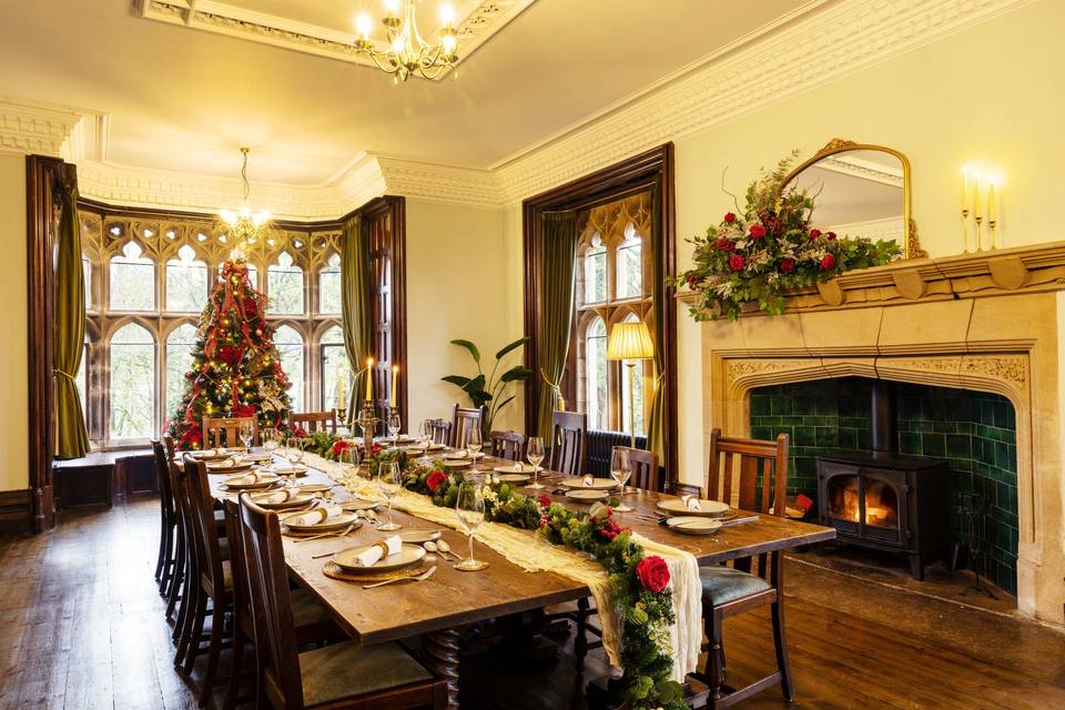 The Dining Room at Christmas