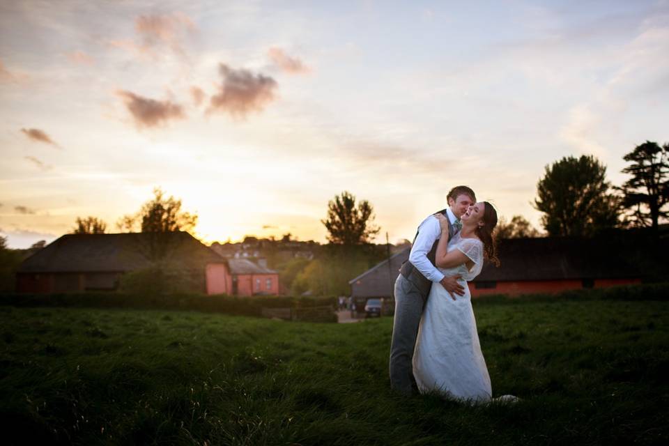 Kiss at the golden hour