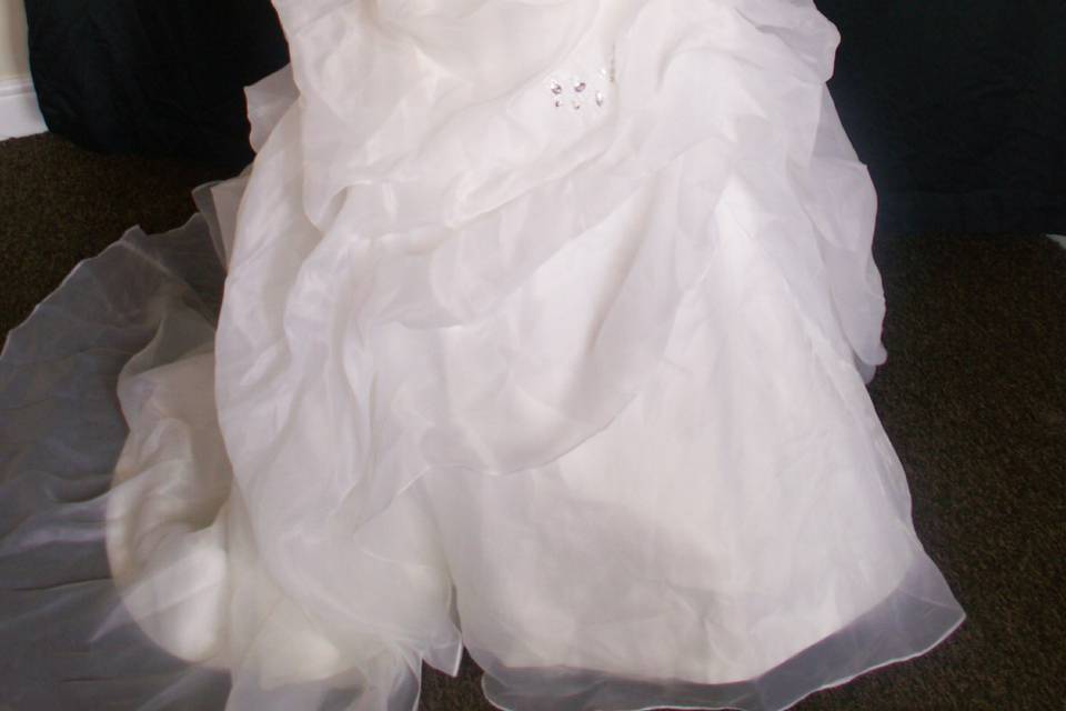 Organza ball gown
