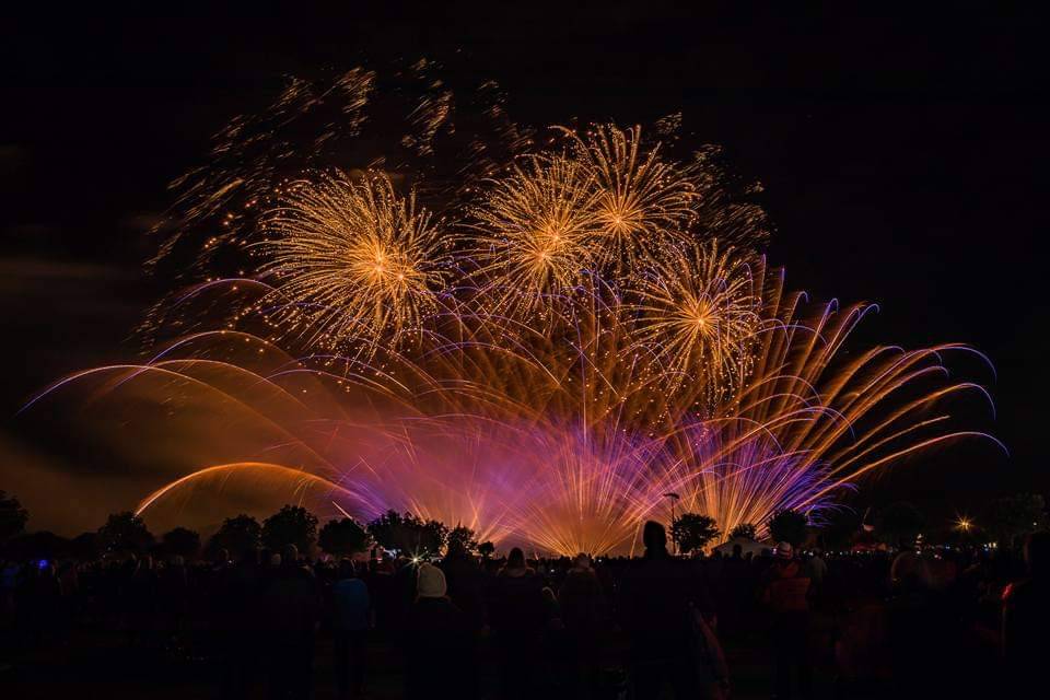 UK wedding fireworks